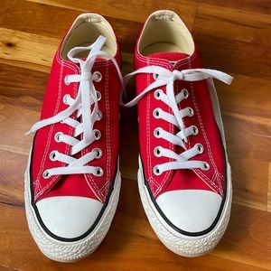 Converse Red Ladies size 8